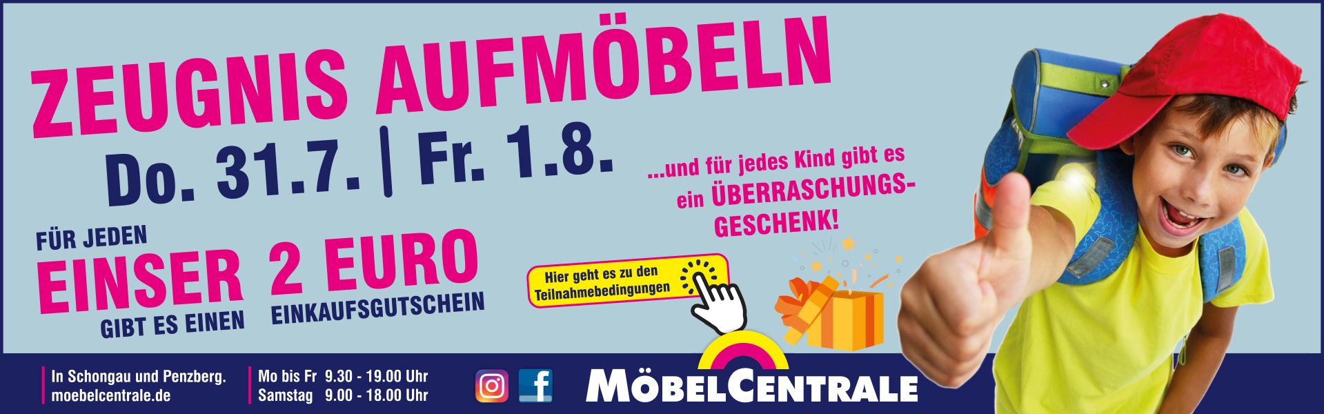 Zeugnis-Aktion • MöbelCentrale