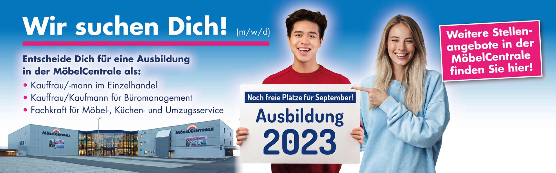 Wir suchen dich! • MöbelCentrale | Schongau & Penzberg